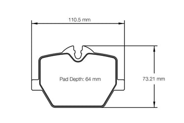 Pagid Racing Brake Pads No. 8276 (Rear)